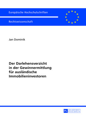 cover image of Der Darlehensverzicht in der Gewinnermittlung fuer auslaendische Immobilieninvestoren